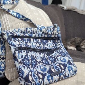 Vera Bradley Indigo and White Crossbody Bag